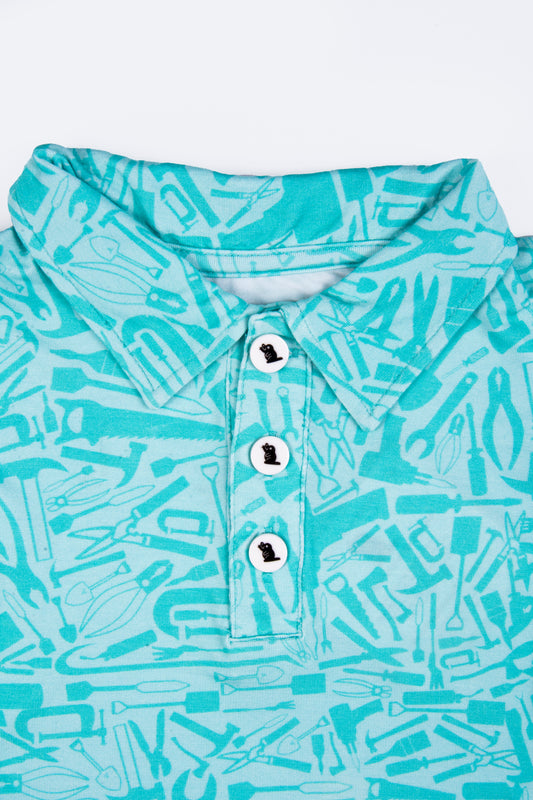 "Tooling Around" Boy's Polo