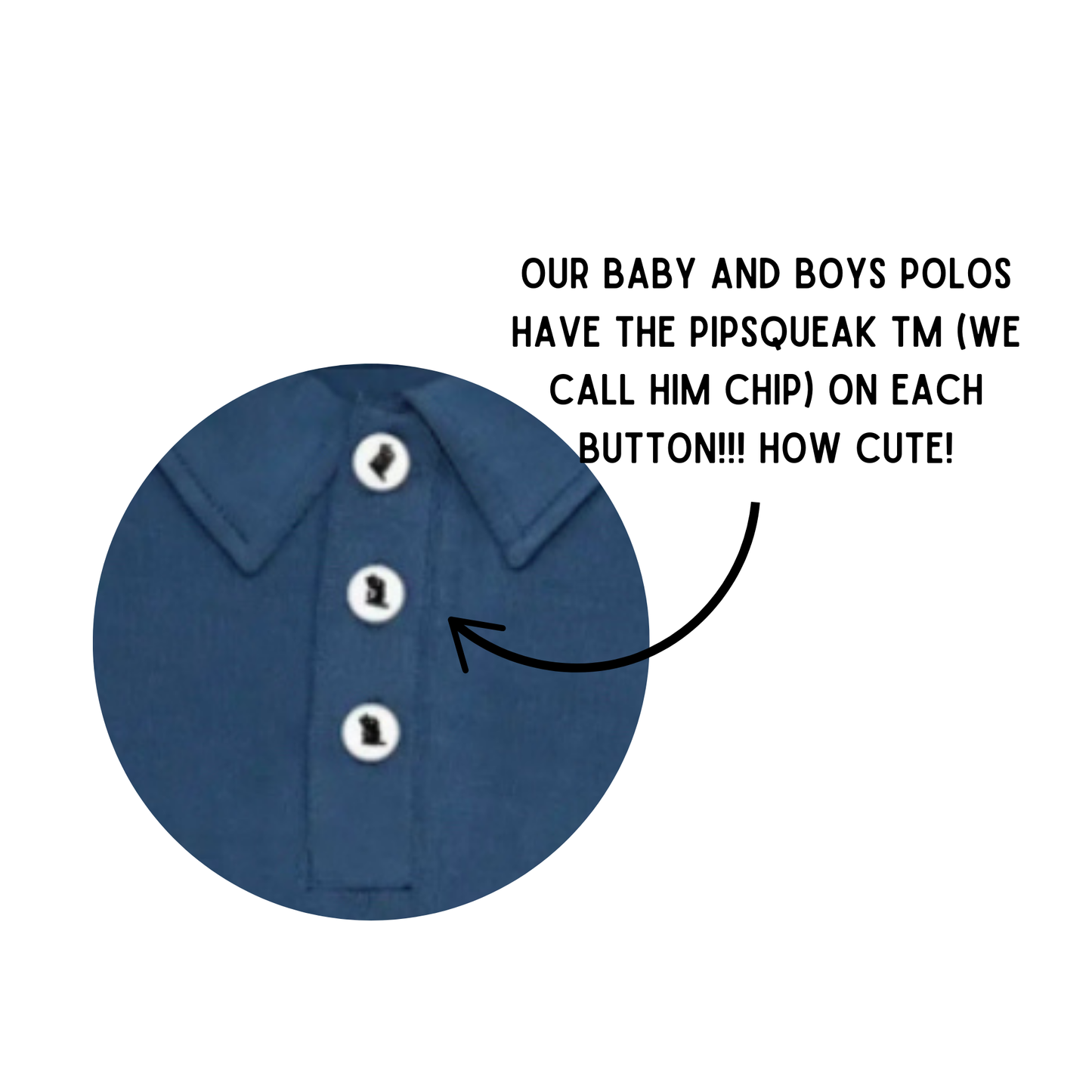"Busy Boy Blue" Boy's Polo