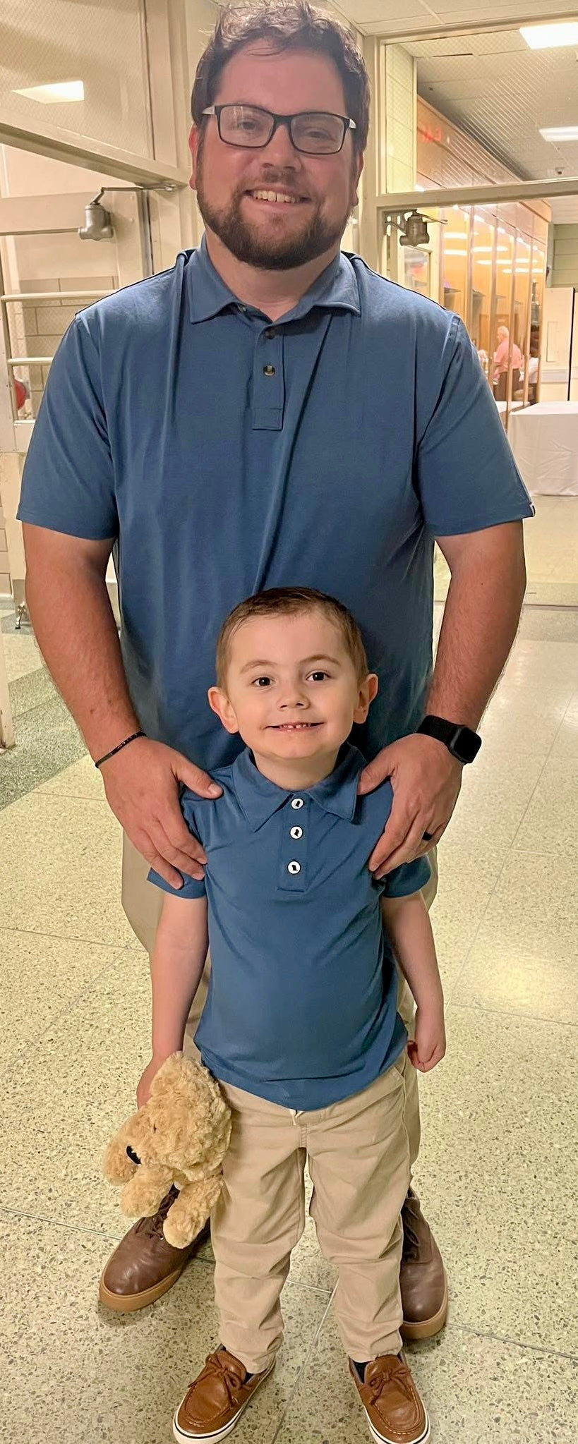 "Busy Boy Blue" Boy's Polo
