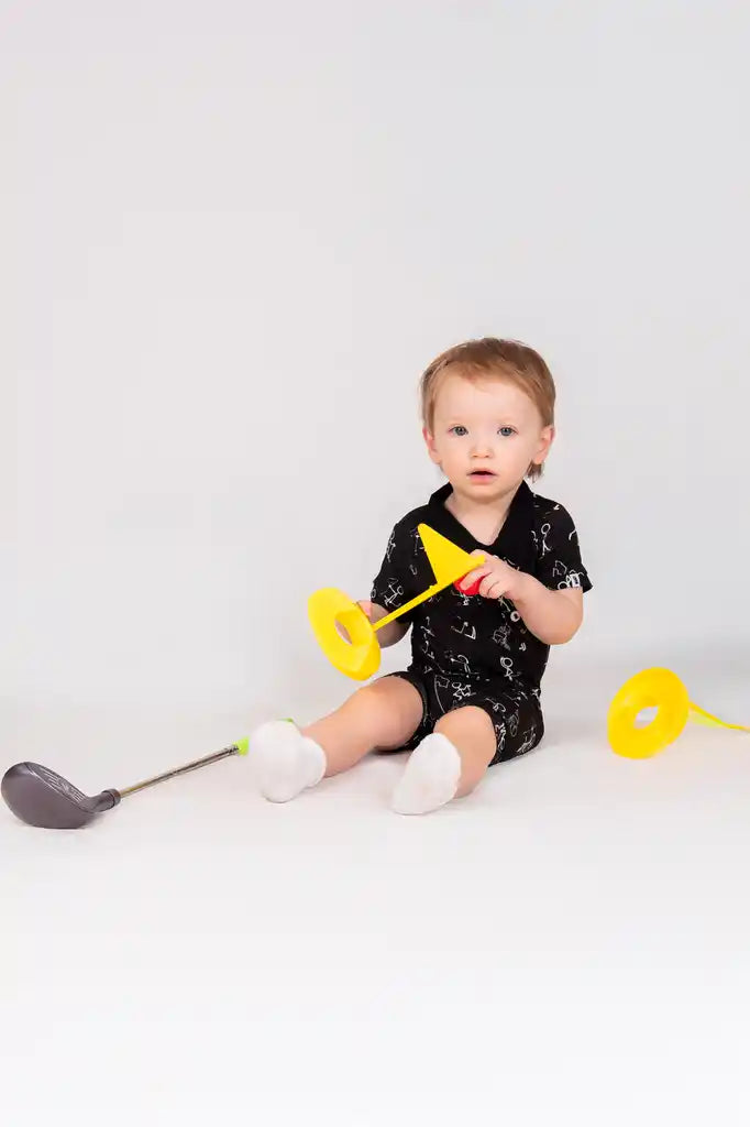 "Tee'd Off" Baby Shortie Polo