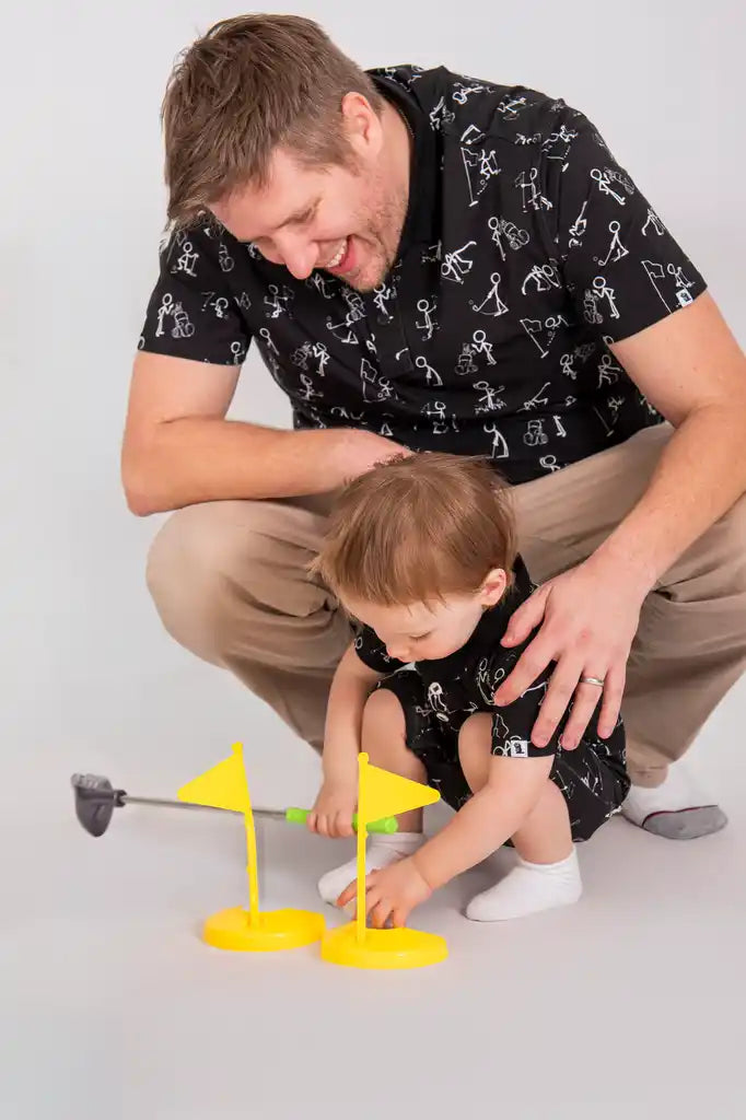 "Tee'd Off" Baby Shortie Polo