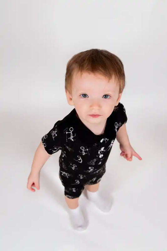 "Tee'd Off" Baby Shortie Polo