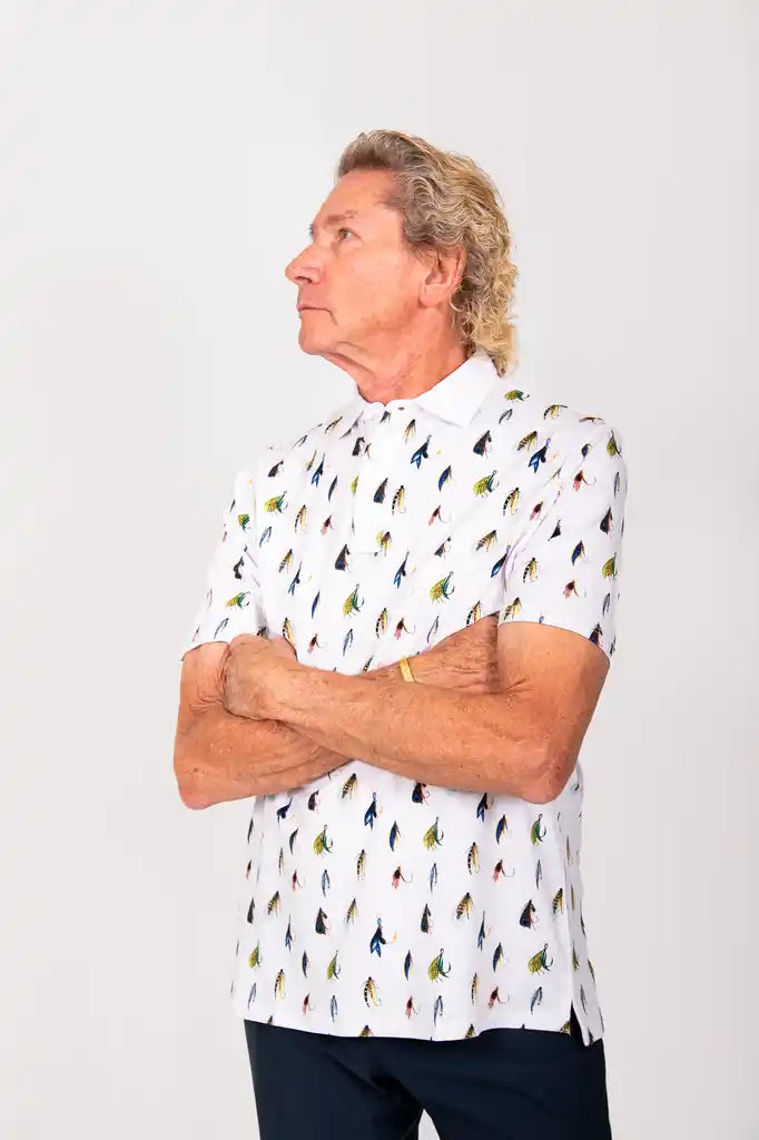 "Hooked" Men's Polo