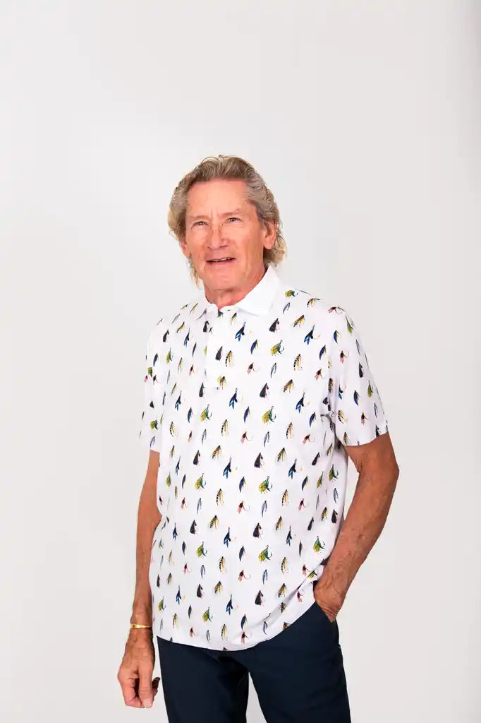 "Hooked" Men's Polo