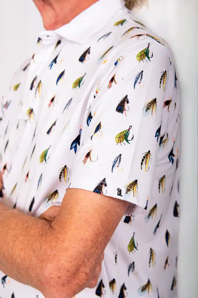 "Hooked" Men's Polo