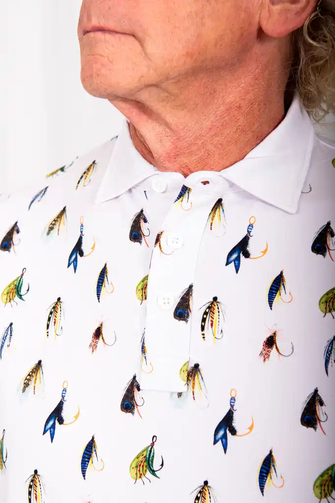 "Hooked" Men's Polo