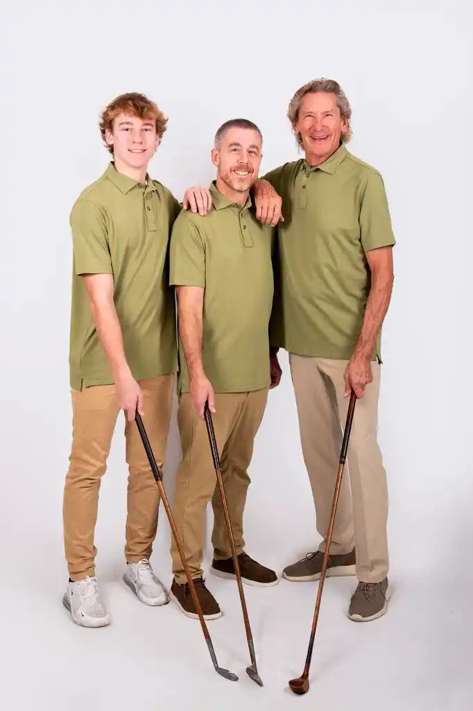 "Grass Stain Green" Men's Polo