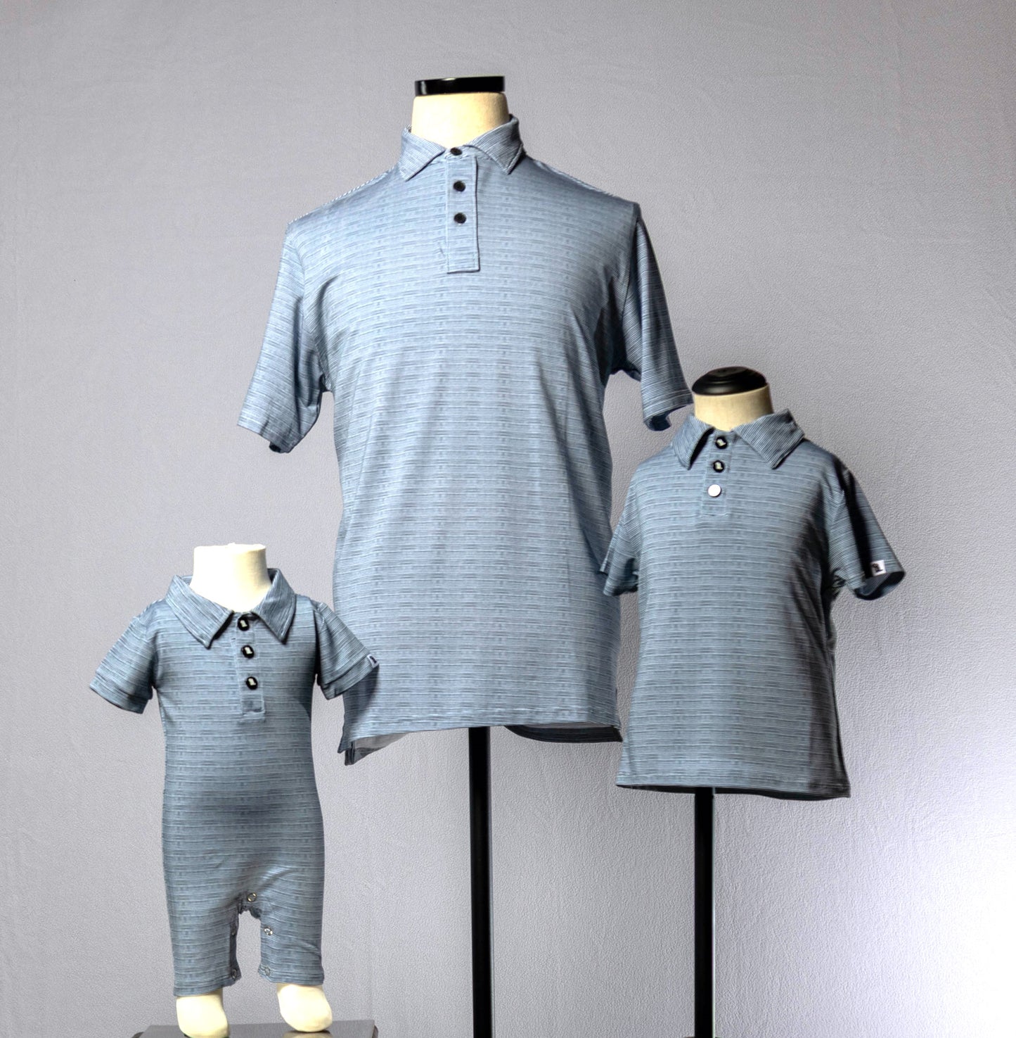 "Line Up" Baby Shortie Polo