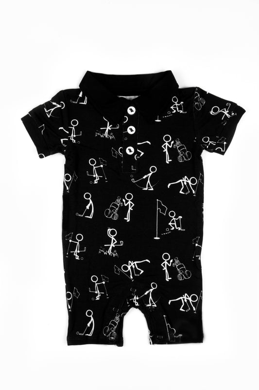 "Tee'd Off" Baby Shortie Polo