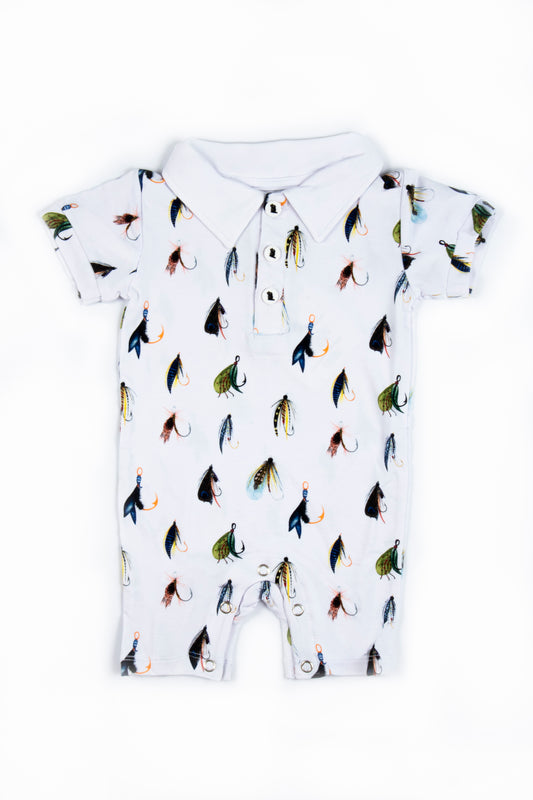 "Hooked" Baby Shortie Polo