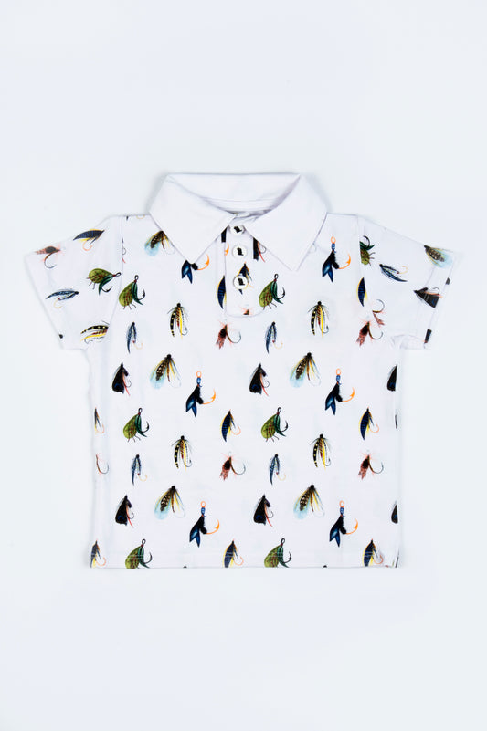 "Hooked" Boy's Polo