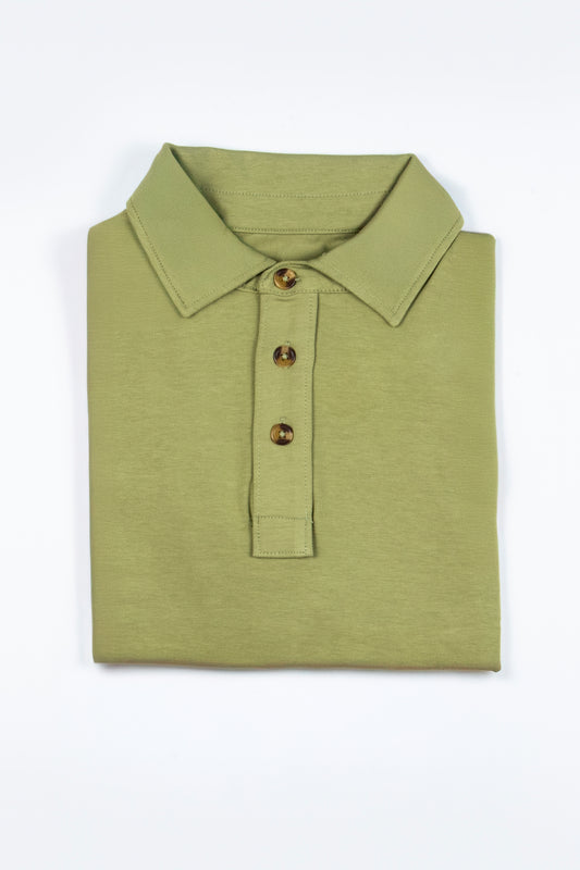 "Grass Stain Green" Men's Polo