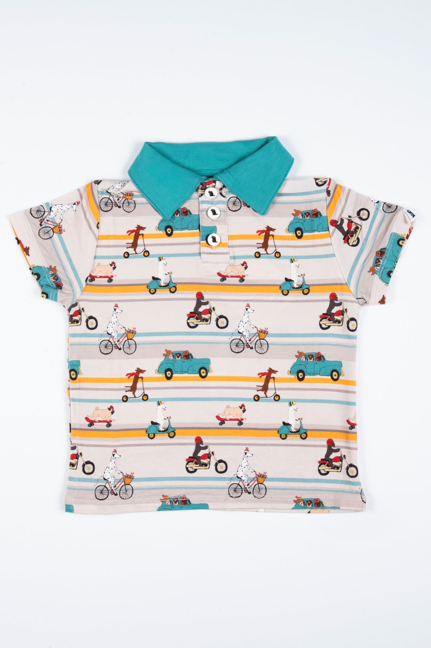 "Joyride!" Boy's Polo-Boy's Polo-Pipsqueak Clothing-2T-Pipsqueak Clothing