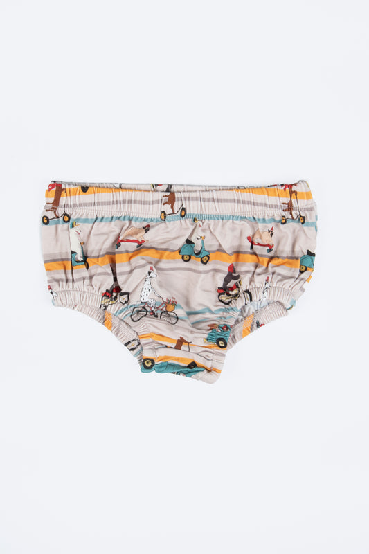 "Joyride!" Baby Girl's Polo Collar Twirl Dress w/ Diaper Cover