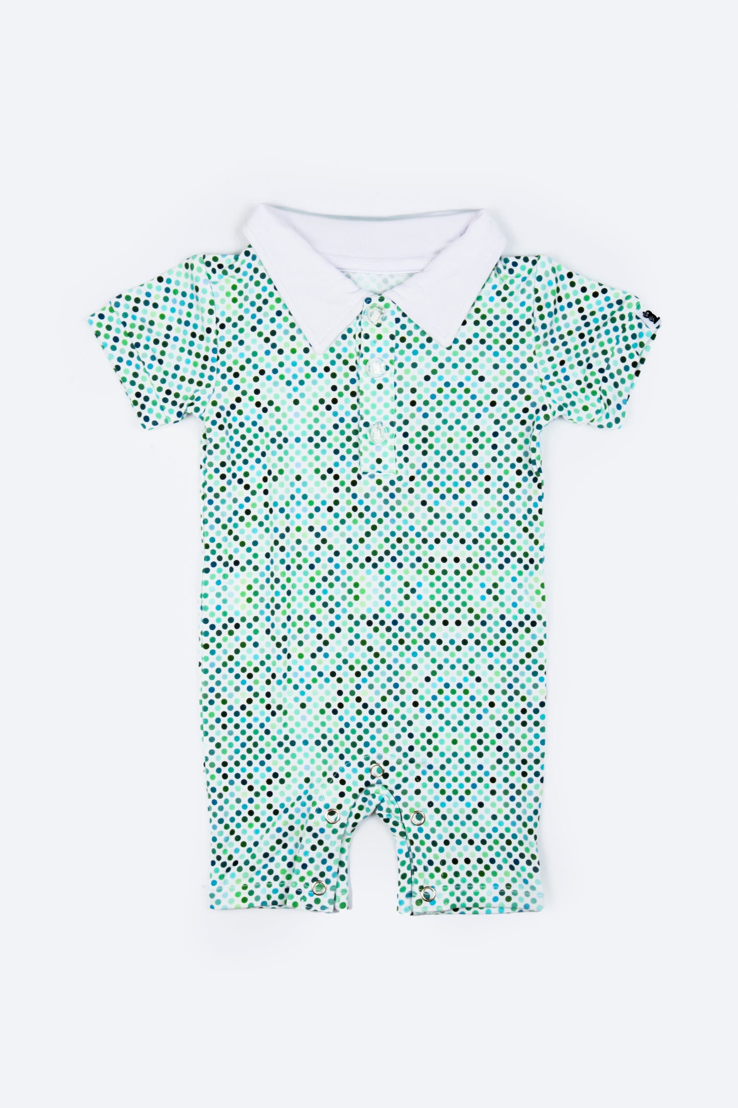 "Dapper Dots" Baby Shortie Polo