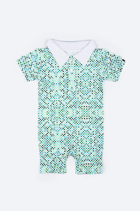 "Dapper Dots" Baby Shortie Polo
