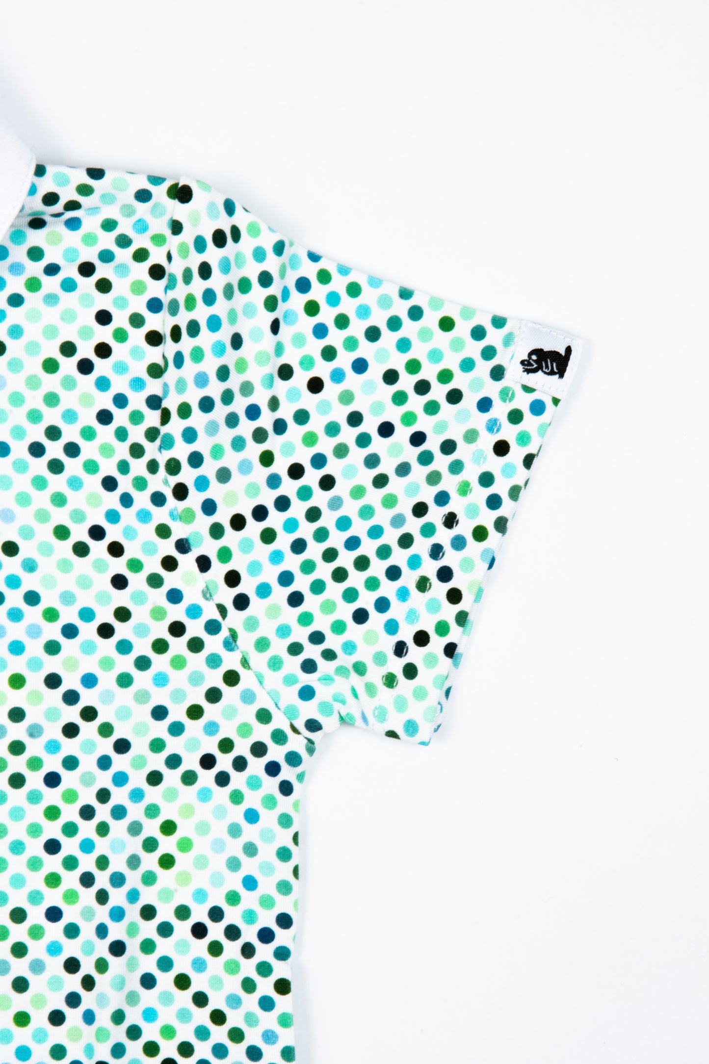 "Dapper Dots" Baby Girl's Polo Collar Twirl Dress w/ Diaper Cover