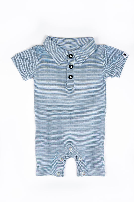 "Line Up" Baby Shortie Polo